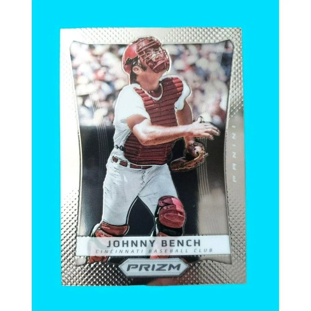 VTG 2012 Panini Prizm JOHNNY BENCH Silver NBA Basketball Card 141 CINCINNATI RED